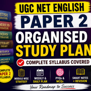 Organised Study Plan - Paper 2 Syllabus